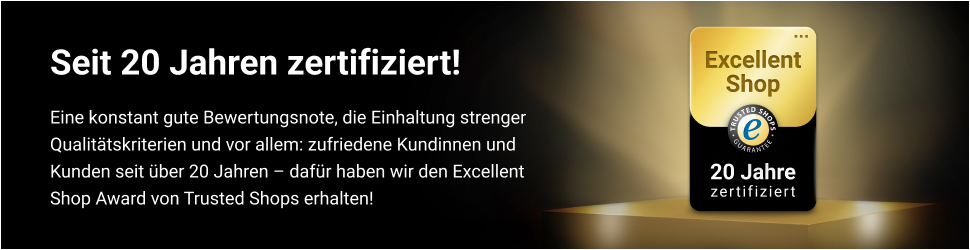 Excellent Shop Award 20 Jahre